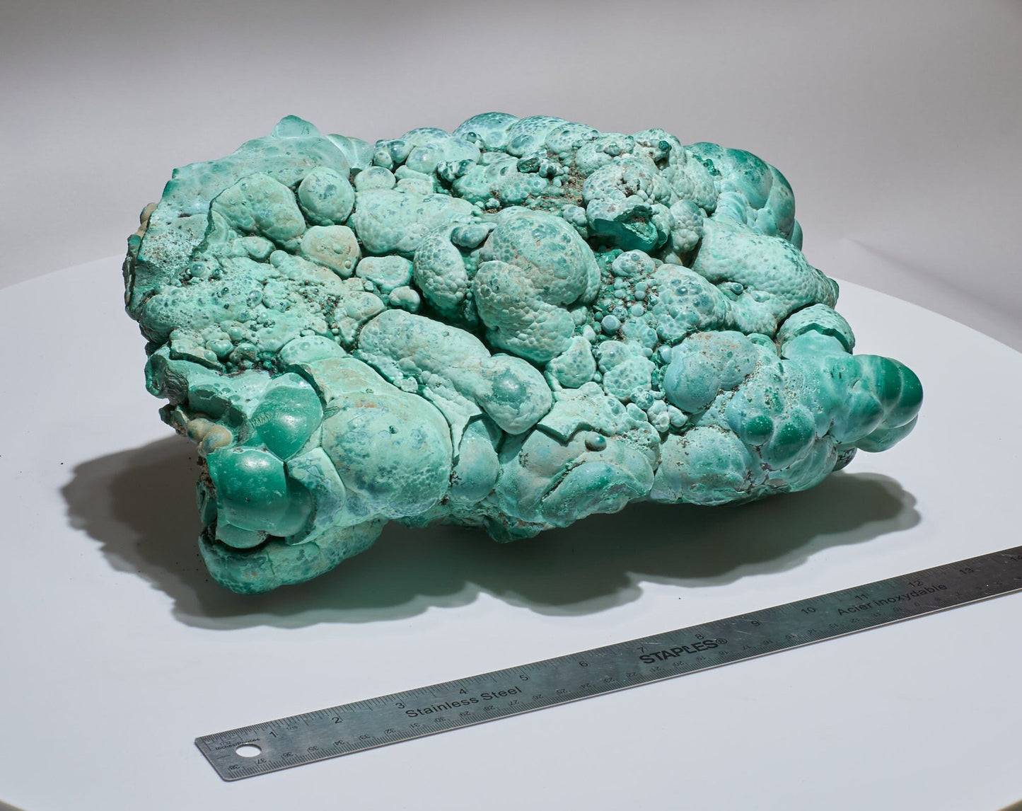 22.18 LB, 13.38 Inches GIGANTIC Cabinet Museum Botryoidal Chrysocolla Collector Specimen