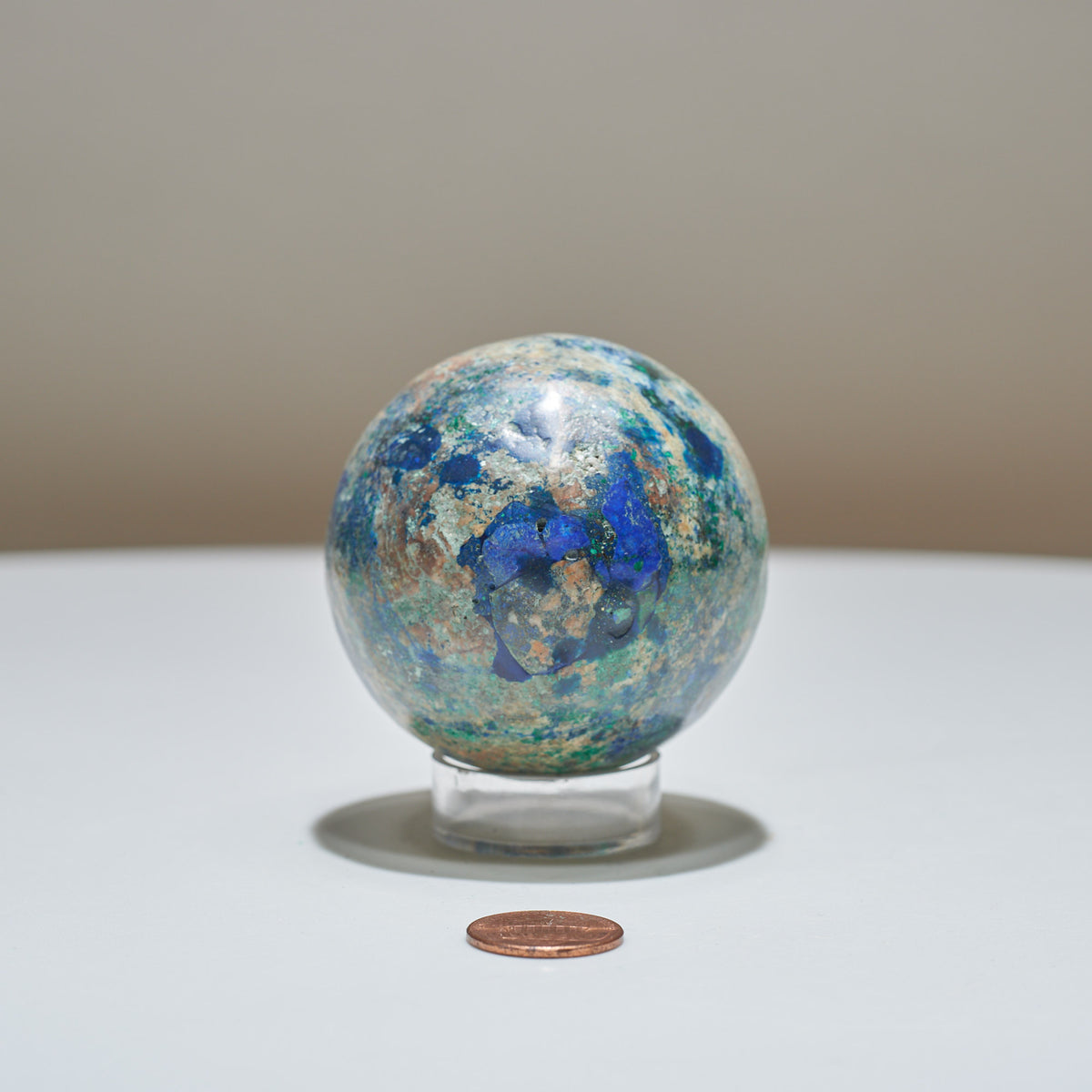 0.76 lb Azurite Sphere