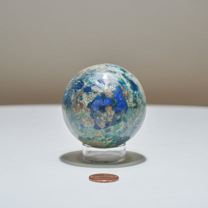 0.76 lb Azurite Sphere