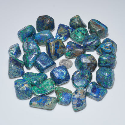 1 LB Azurite Tumbles Assorted