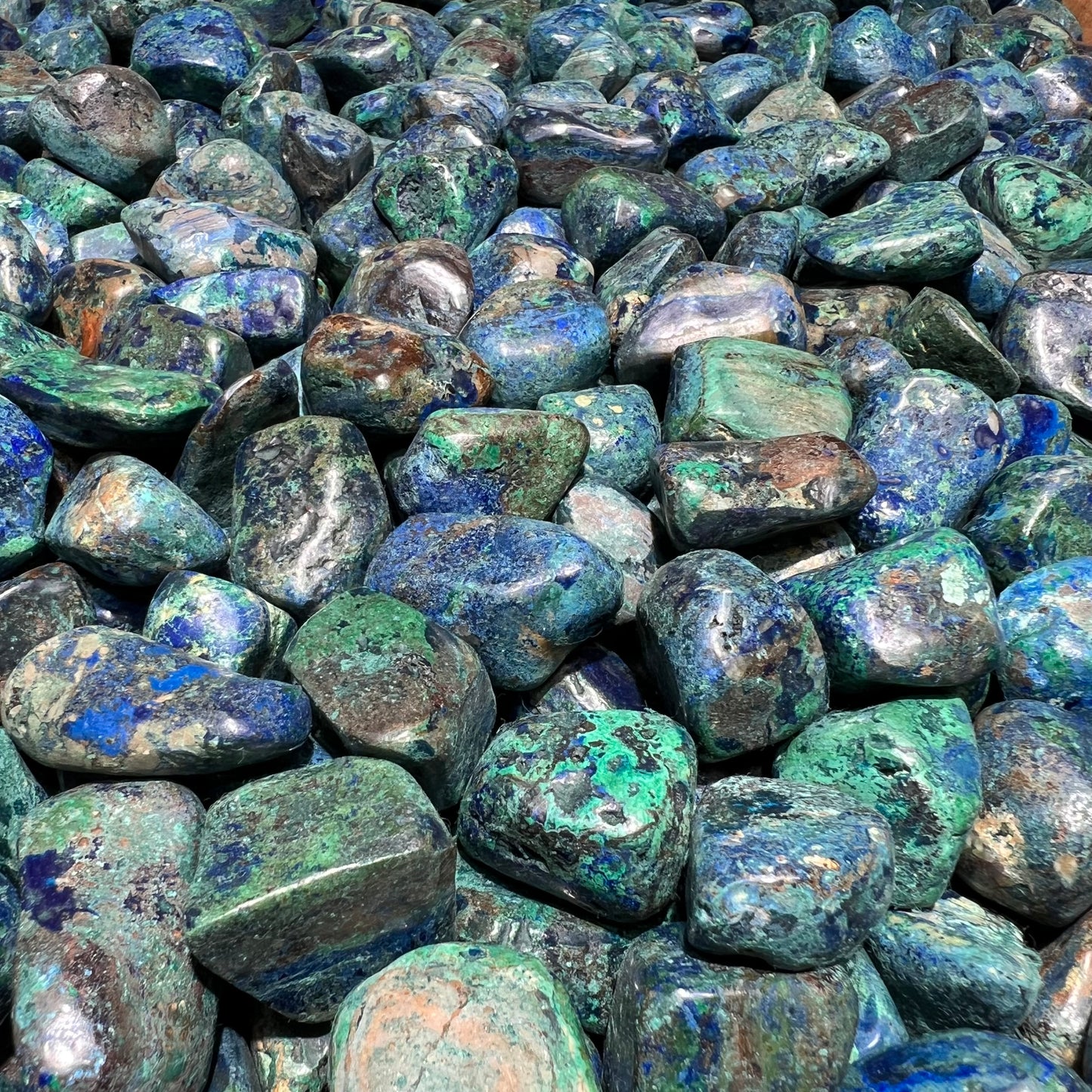 1 LB Azurite Tumbles Assorted