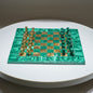 Malachite & Brass Chessboard