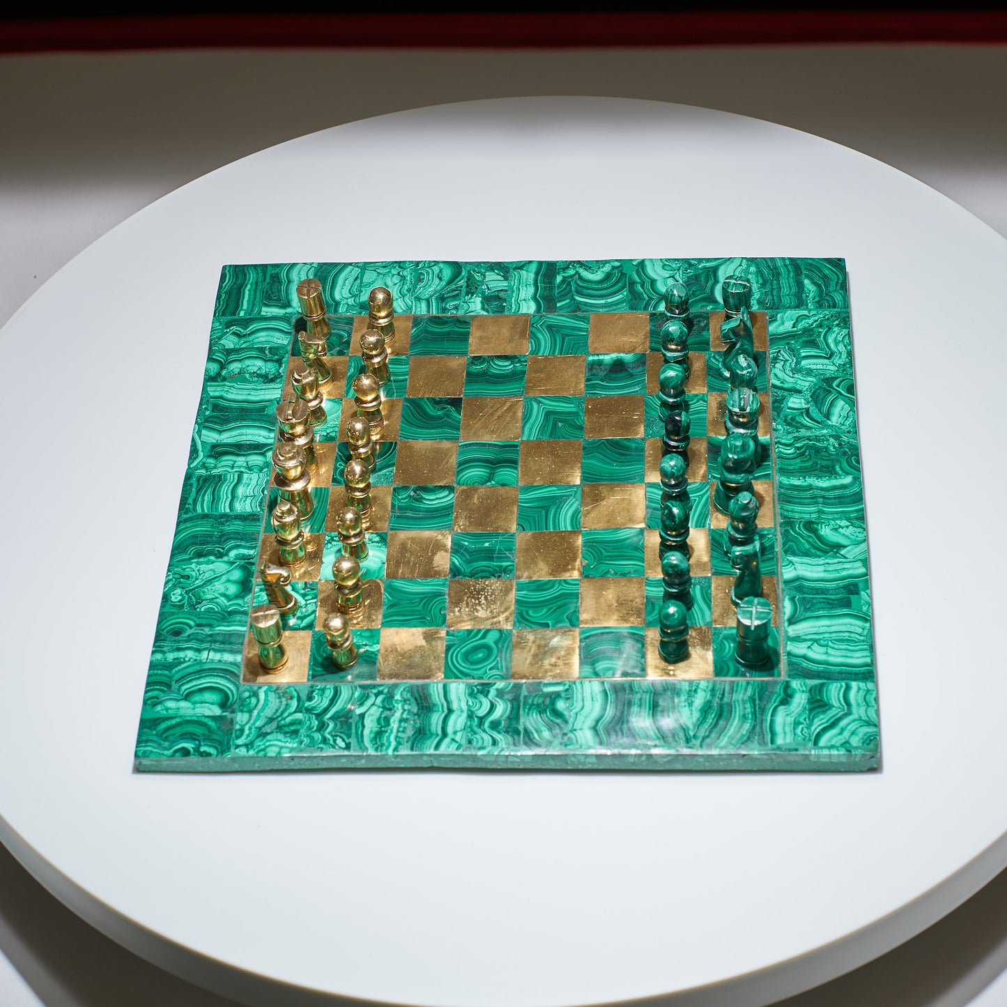Malachite & Brass Chessboard