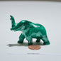 0.16 lb Carved Malachite Elephant