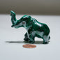 0.195 lb Carved Malachite Elephant