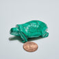 0.11 lb Carved Malachite Turtle