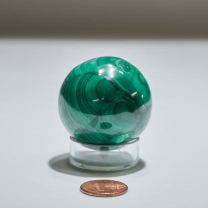 0.33 lb Malachite Sphere