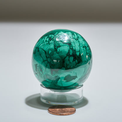 0.39 lb Malachite Sphere