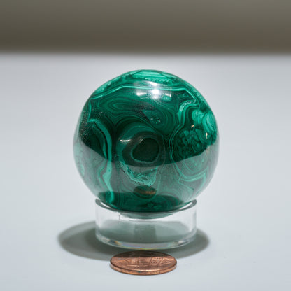0.39 lb Malachite Sphere