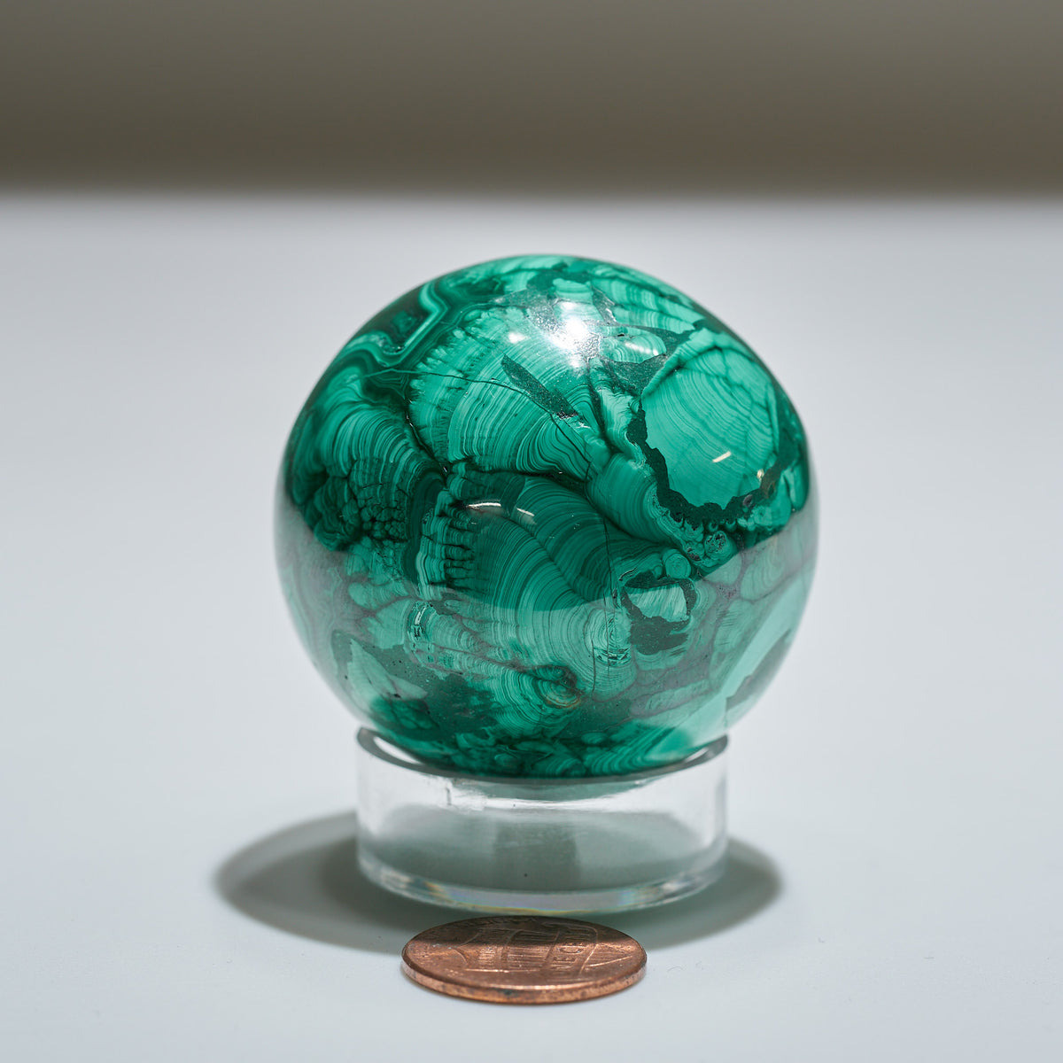 0.39 lb Malachite Sphere