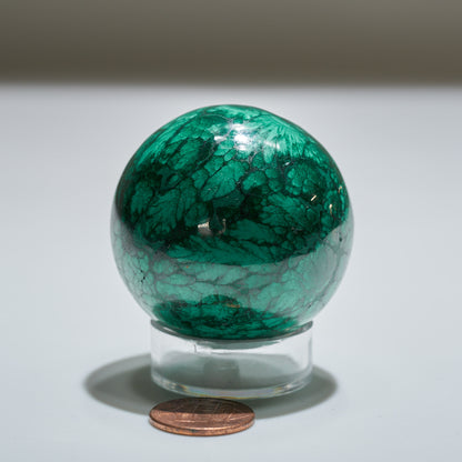 0.43 lb Malachite Sphere