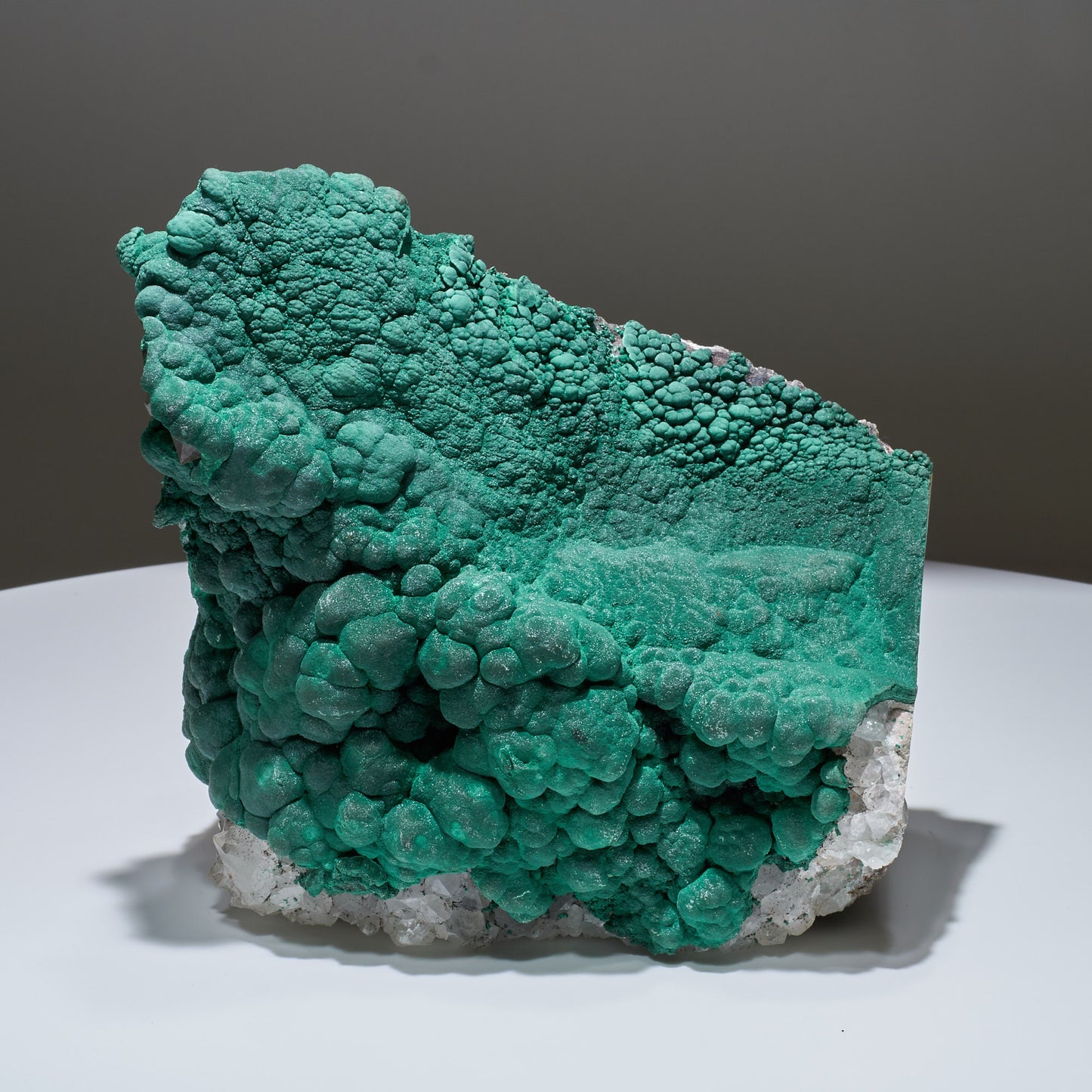 10.53 LB, 8.66 inches Cabinet Museum Malachite & Quartz Collector Specimen