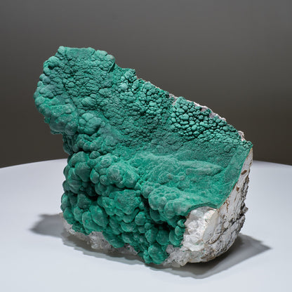 10.53 LB, 8.66 inches Cabinet Museum Malachite & Quartz Collector Specimen