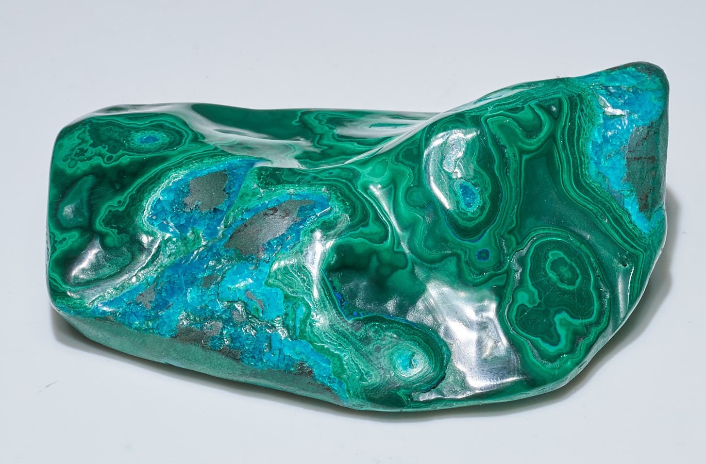 0.56 LB Polished Malachite & Chrysocolla Freeform