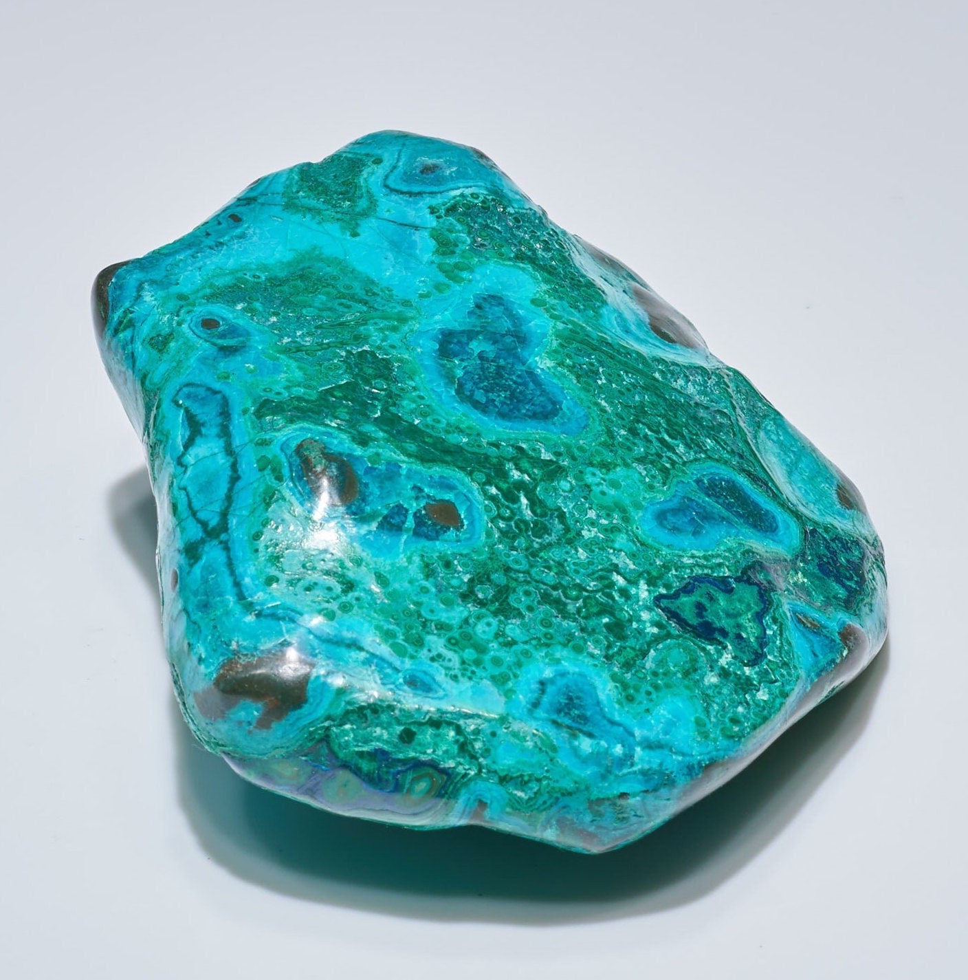 0.68 LB Polished Malachite & Chrysocolla Freeform