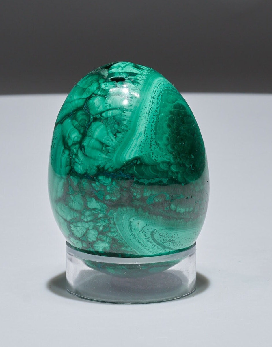 0.34 LB Malachite Geode Egg