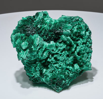 2.07 LB One of a kind extremely rare Fibrous Malachite Collector Specimen "The Crest"