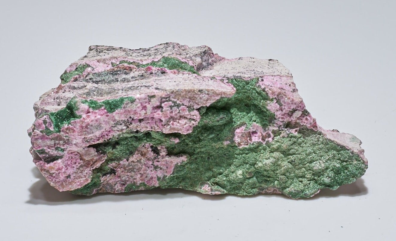 0.7 LB Cobalto Calcite Specimen w/ Malachite