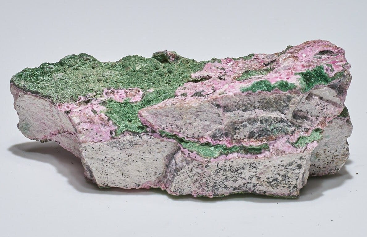 0.7 LB Cobalto Calcite Specimen w/ Malachite