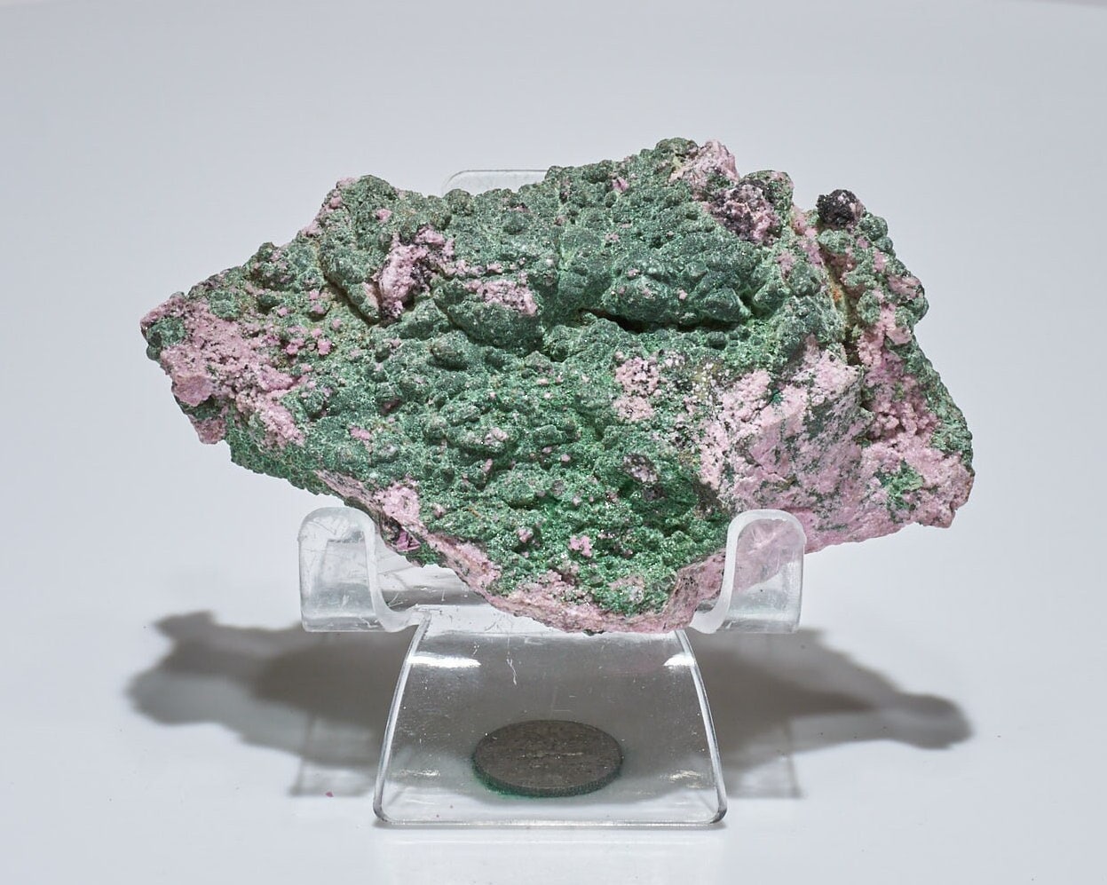 0.47 LB Cobalto Calcite Specimen w/ Malachite