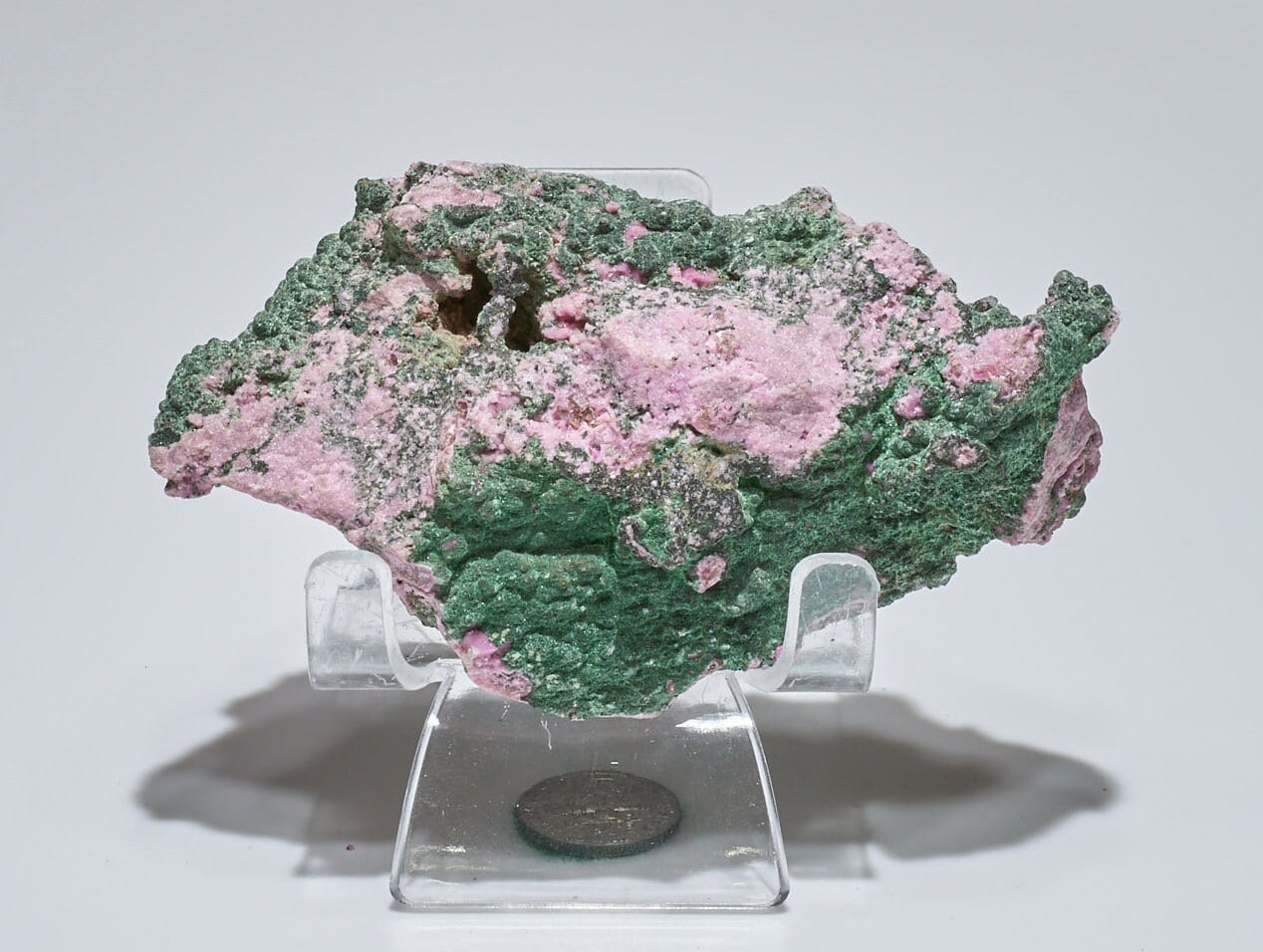 0.47 LB Cobalto Calcite Specimen w/ Malachite