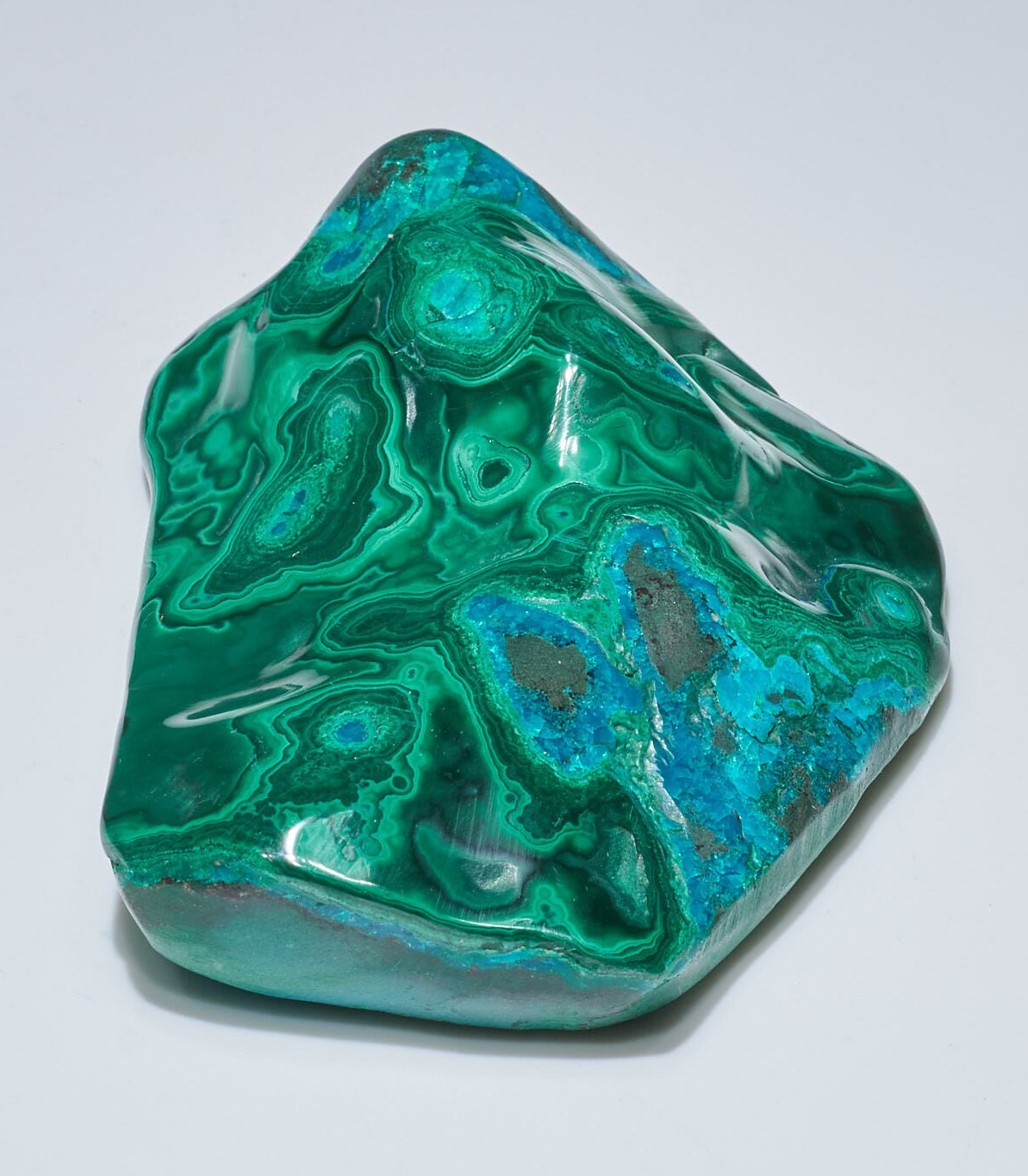 0.56 LB Polished Malachite & Chrysocolla Freeform