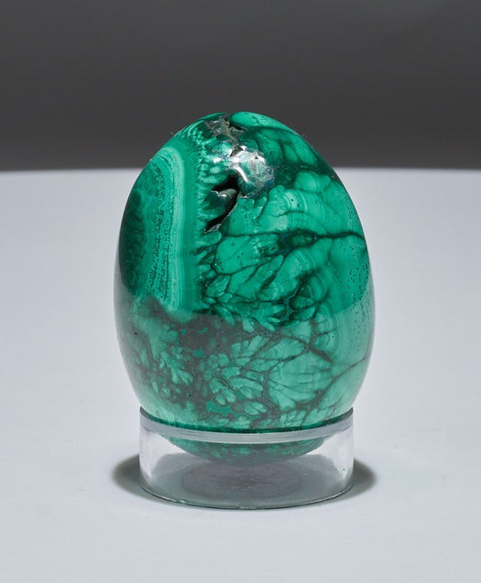 0.34 LB Malachite Geode Egg