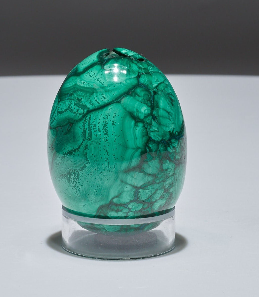 0.34 LB Malachite Geode Egg