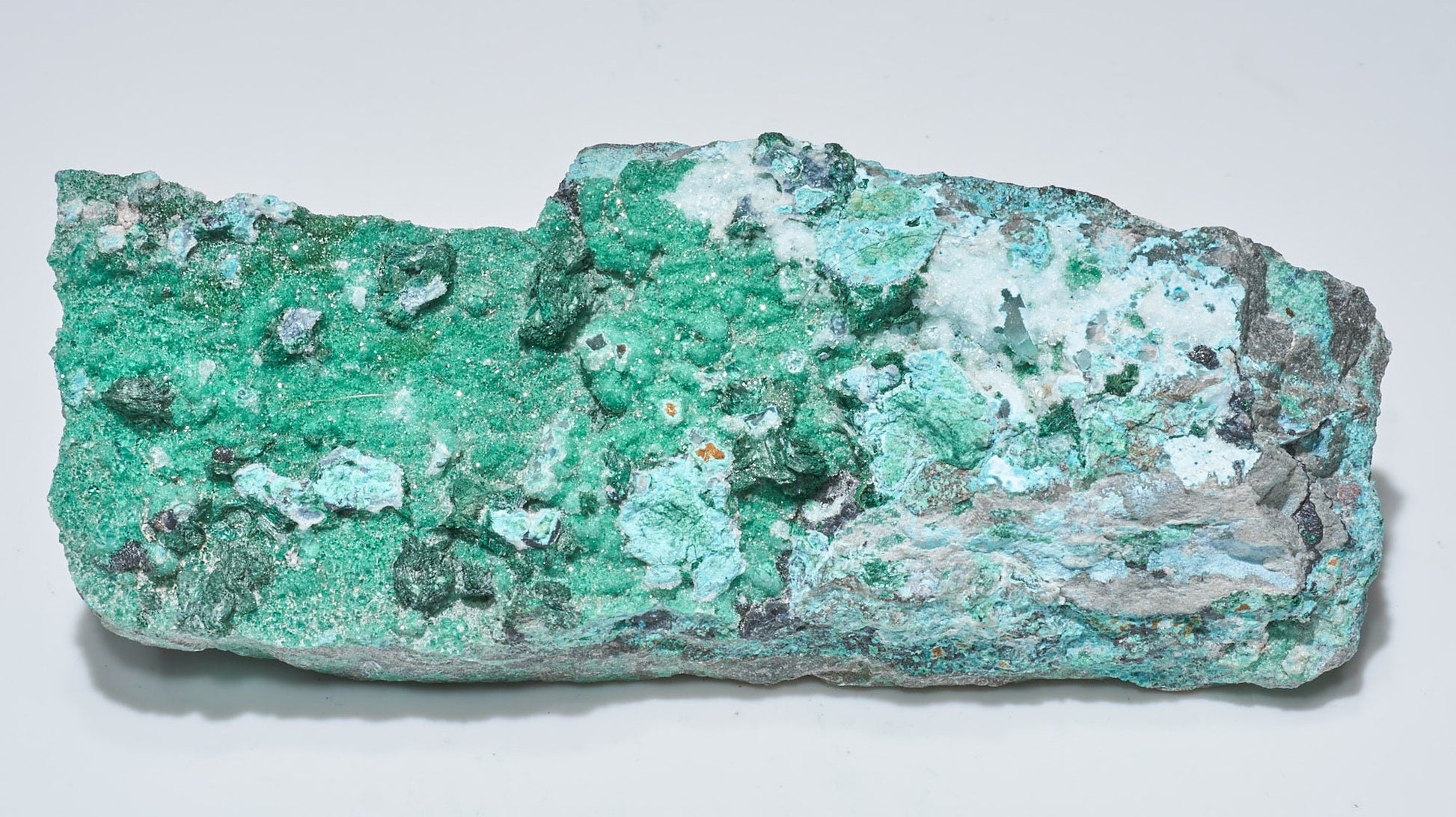 0.58 LB Crystallized Chrysocolla & Malachite Specimen