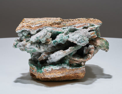 1.32 LB Large Musuem Geode Crystallized Chrysocolla & Malachite Specimen