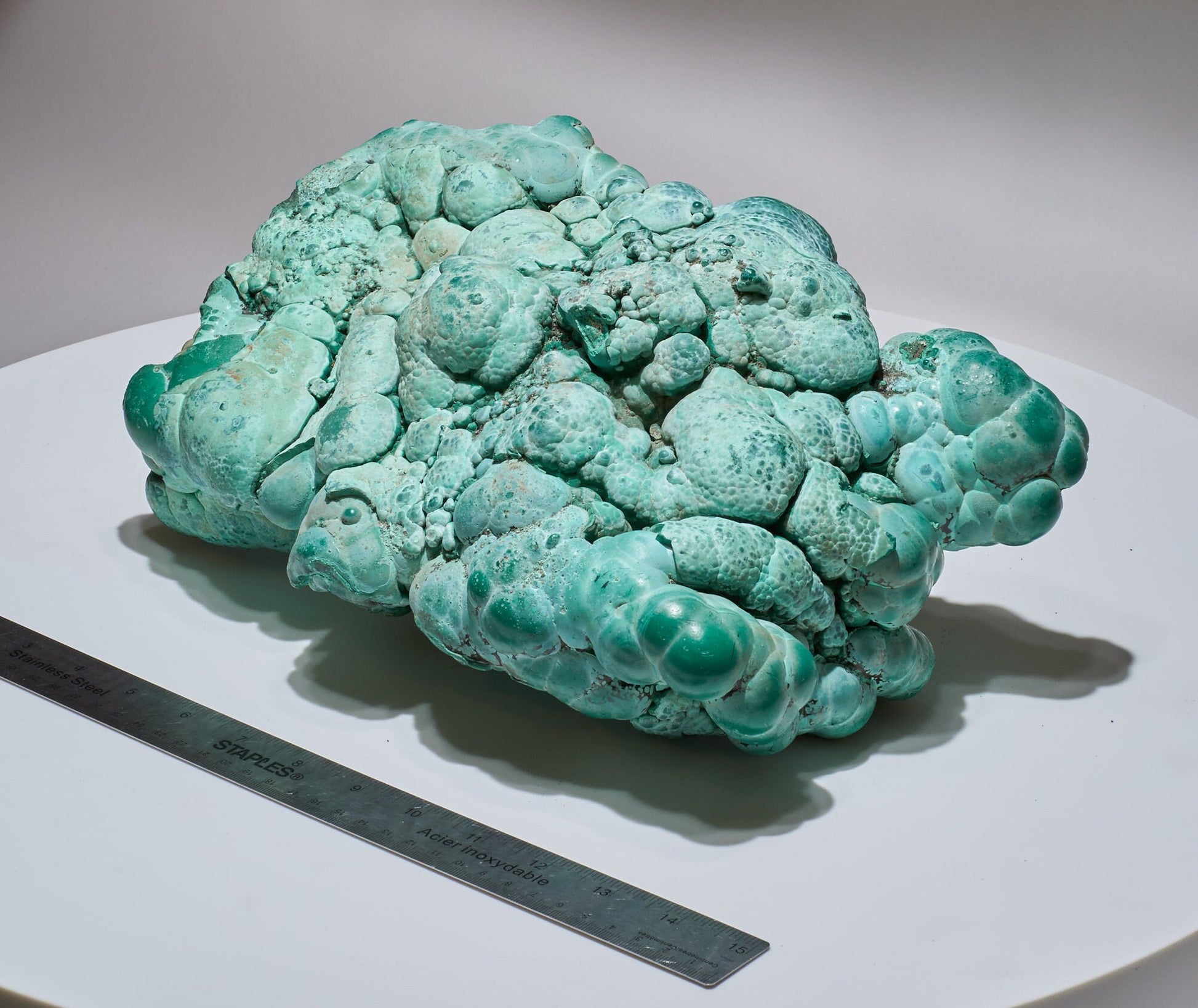 22.18 LB, 13.38 Inches GIGANTIC Cabinet Museum Botryoidal Chrysocolla Collector Specimen