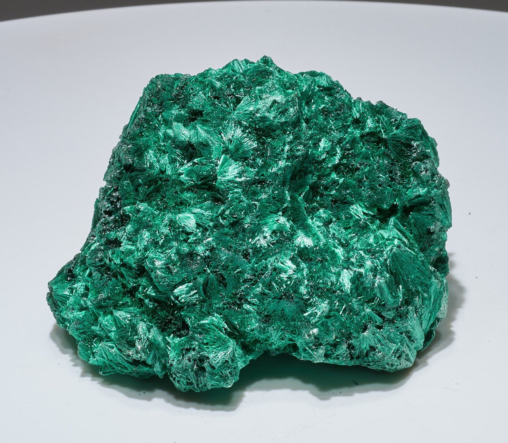 2.07 LB One of a kind extremely rare Fibrous Malachite Collector Specimen "The Crest"