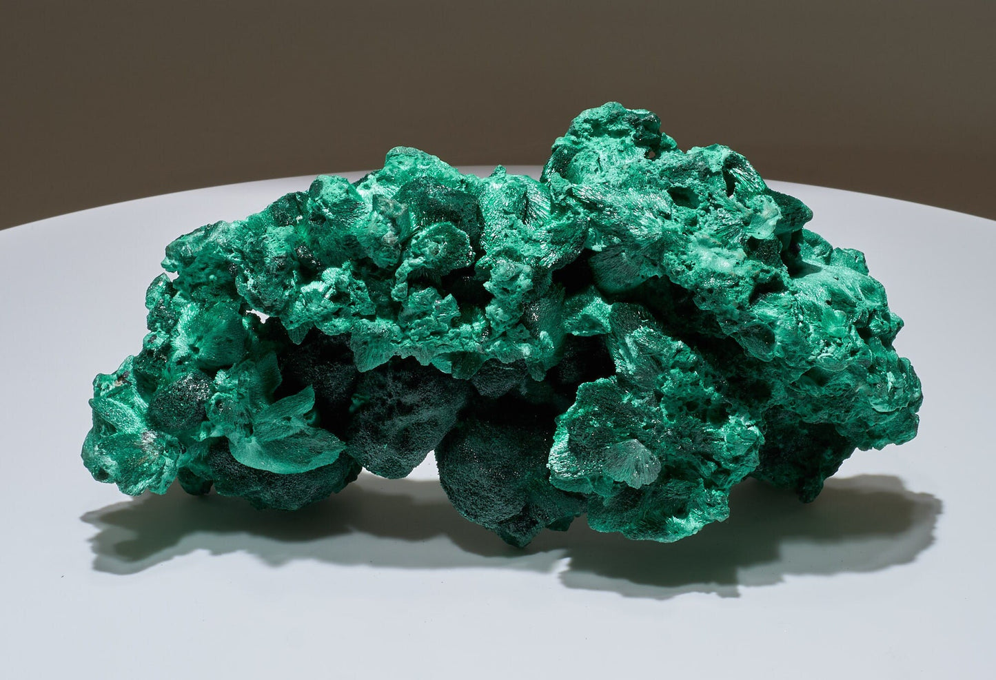 5.96 LB, 10.23 Inches Cabinet Museum Botryoidal Velvet Crystallized Malachite Collector Specimen "The Wave"