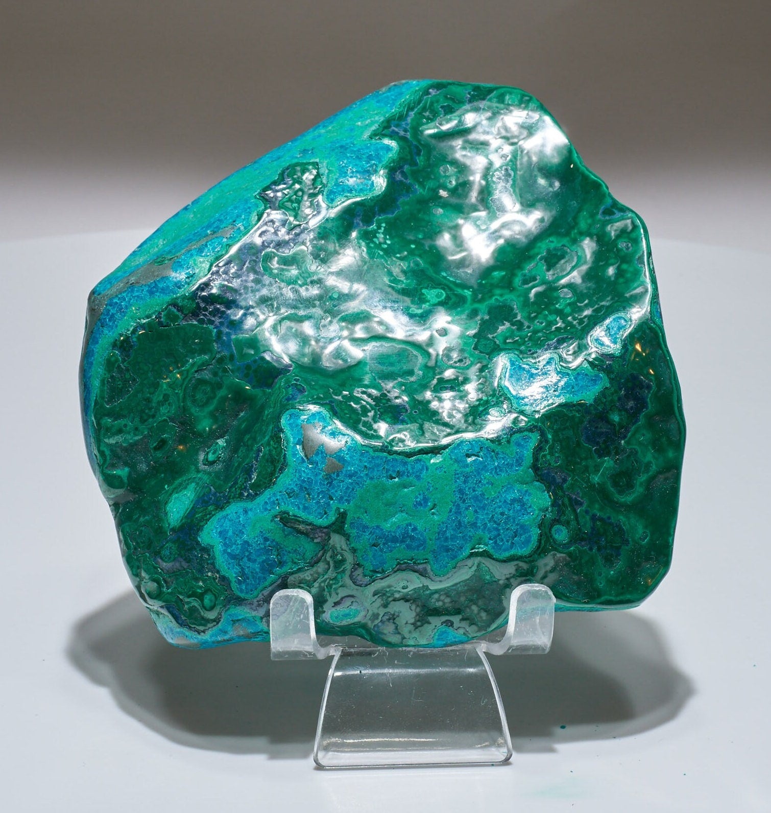 1.4 LB Polished Malachite & Chrysocolla Freeform