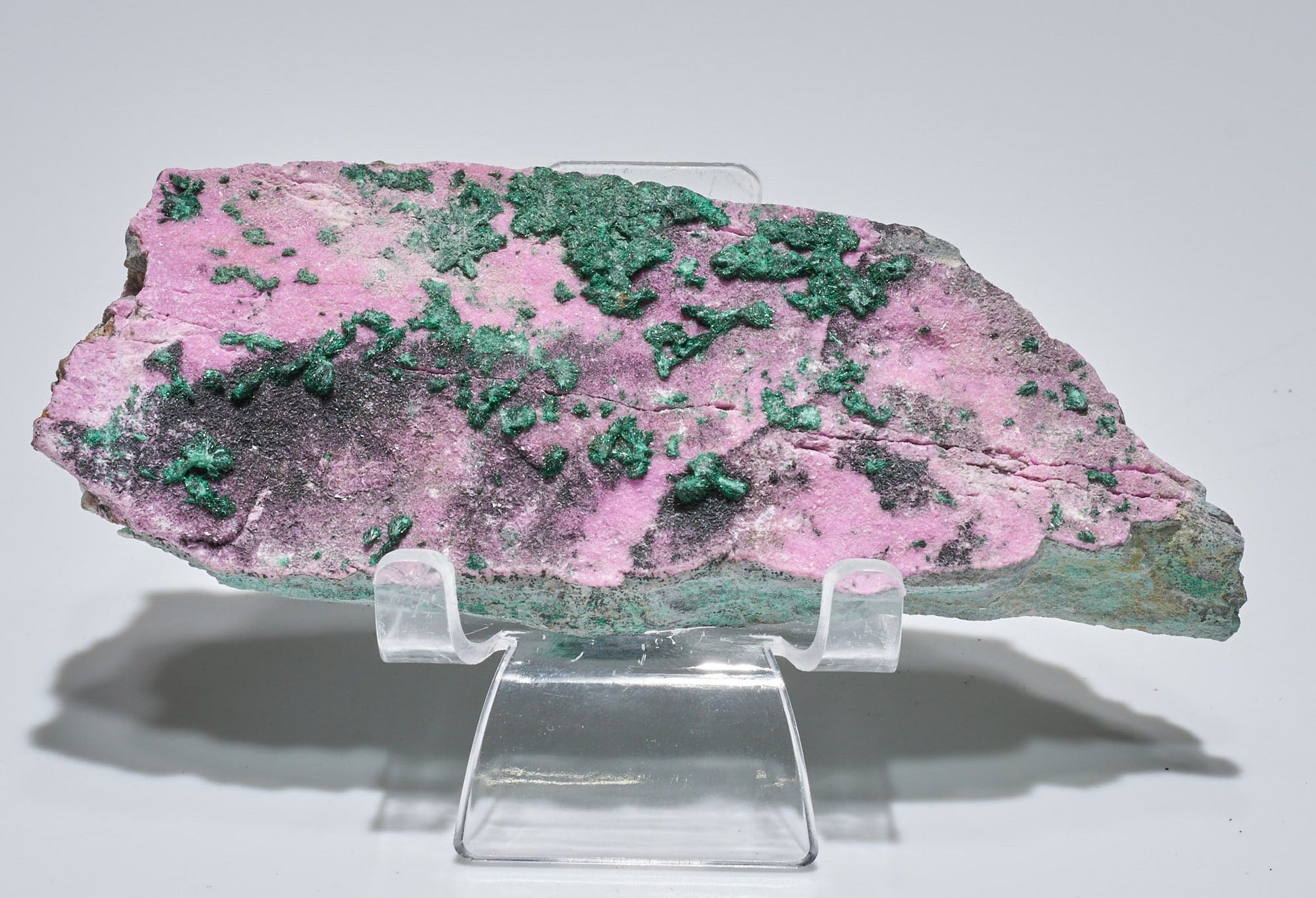 0.47 LB Cobalto Calcite Specimen w/ Malachite