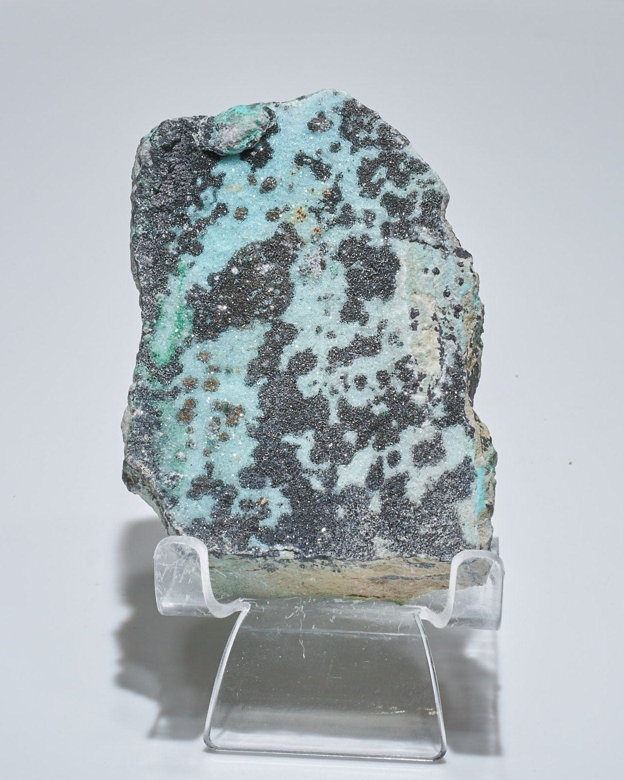 0.36 LB Crystallized Chrysocolla & Malachite Specimen