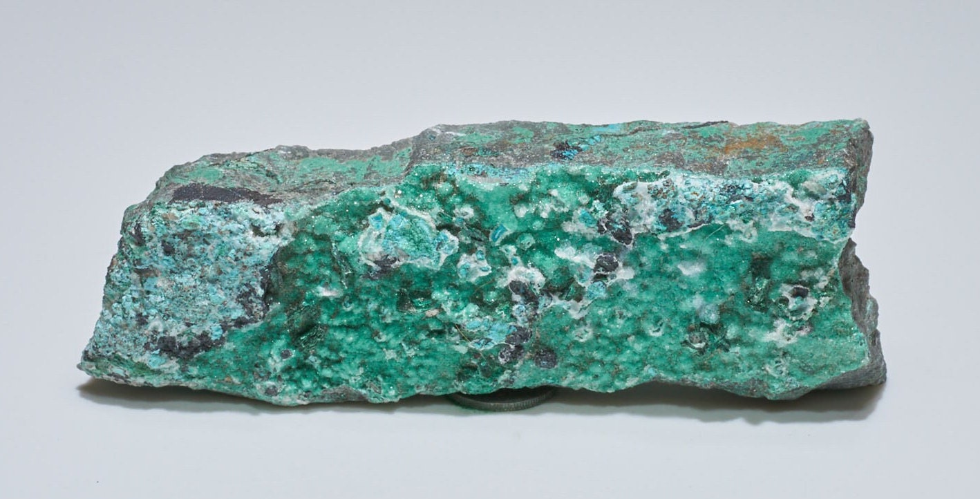 0.44LB Crystallized Chrysocolla & Malachite Specimen