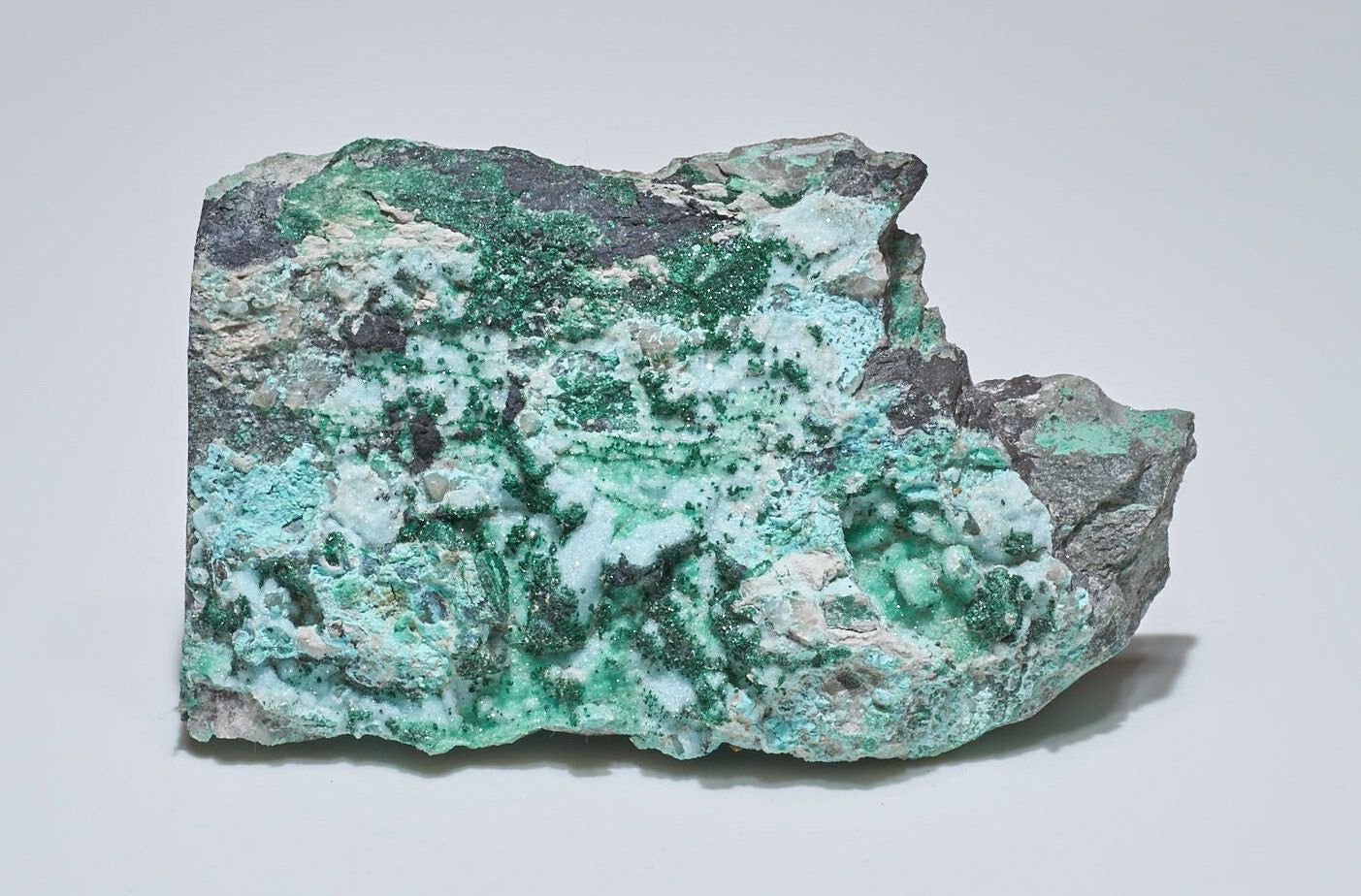 0.61 LB Crystallized Chrysocolla & Malachite  Specimen