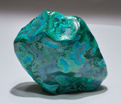 2.06 LB Polished Malachite & Chrysocolla Freeform