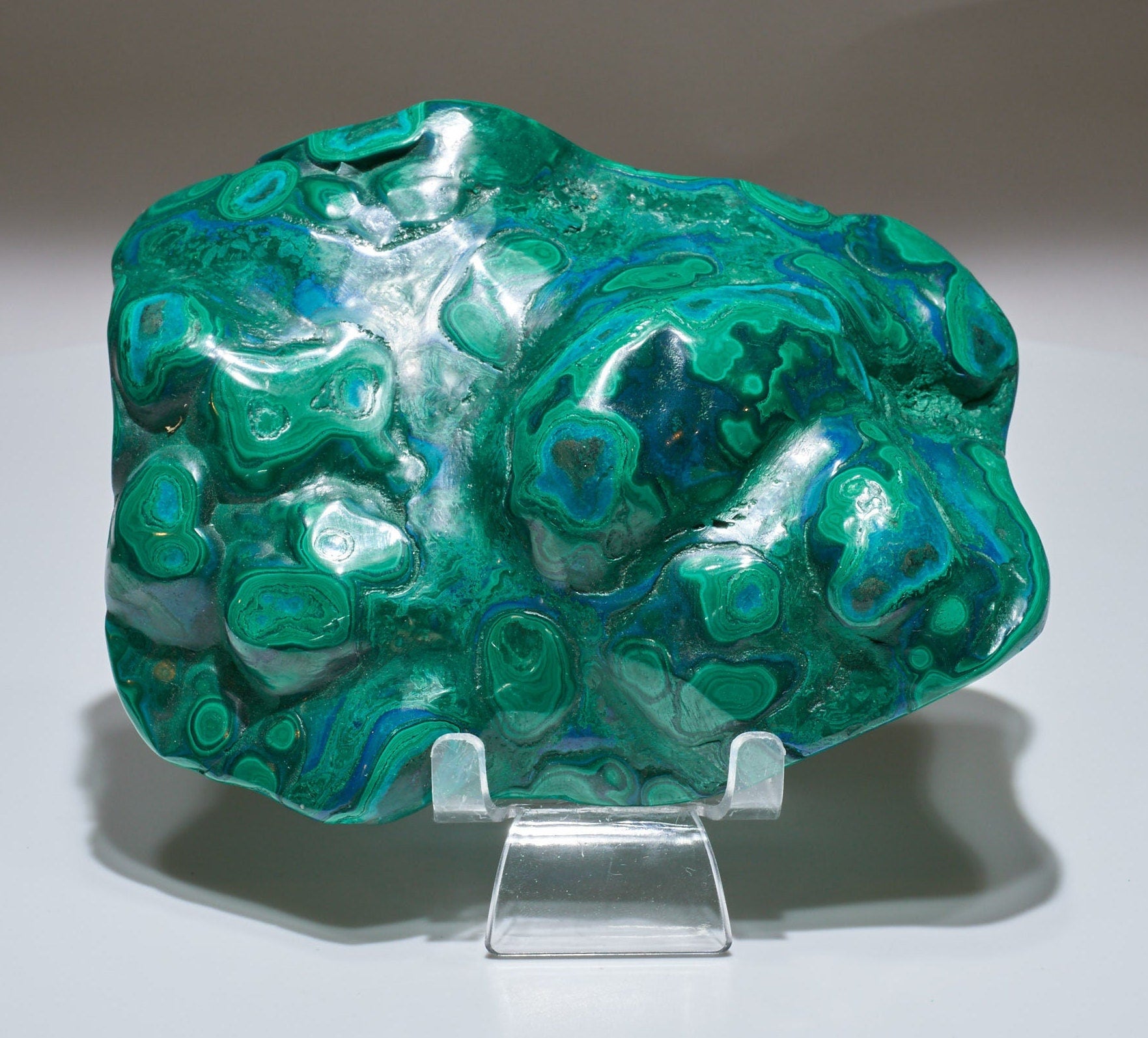 2.4 LB Polished Malachite & Chrysocolla Freeform