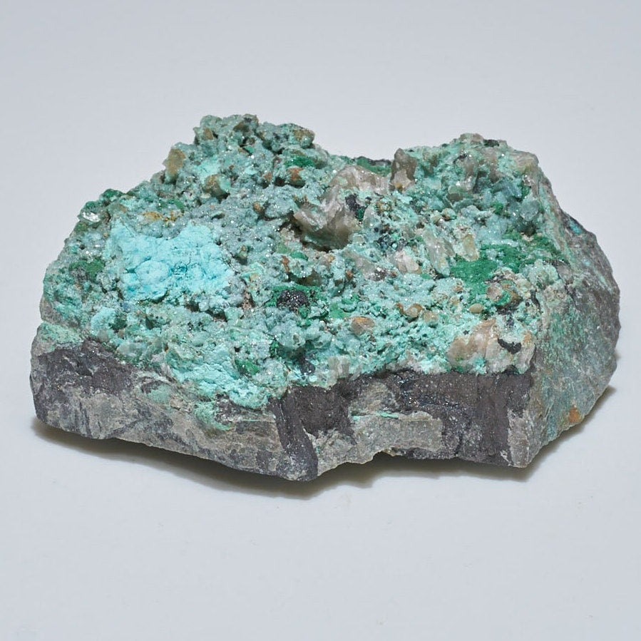 0.25 LB Crystallized Chrysocolla & Malachite Specimen