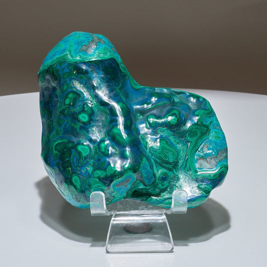 1.17 LB Polished Malachite & Chrysocolla Freeform