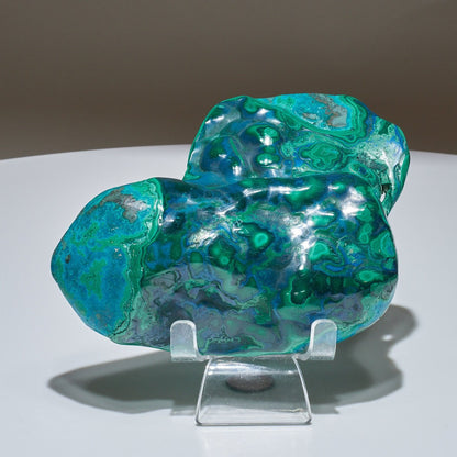 1.17 LB Polished Malachite & Chrysocolla Freeform