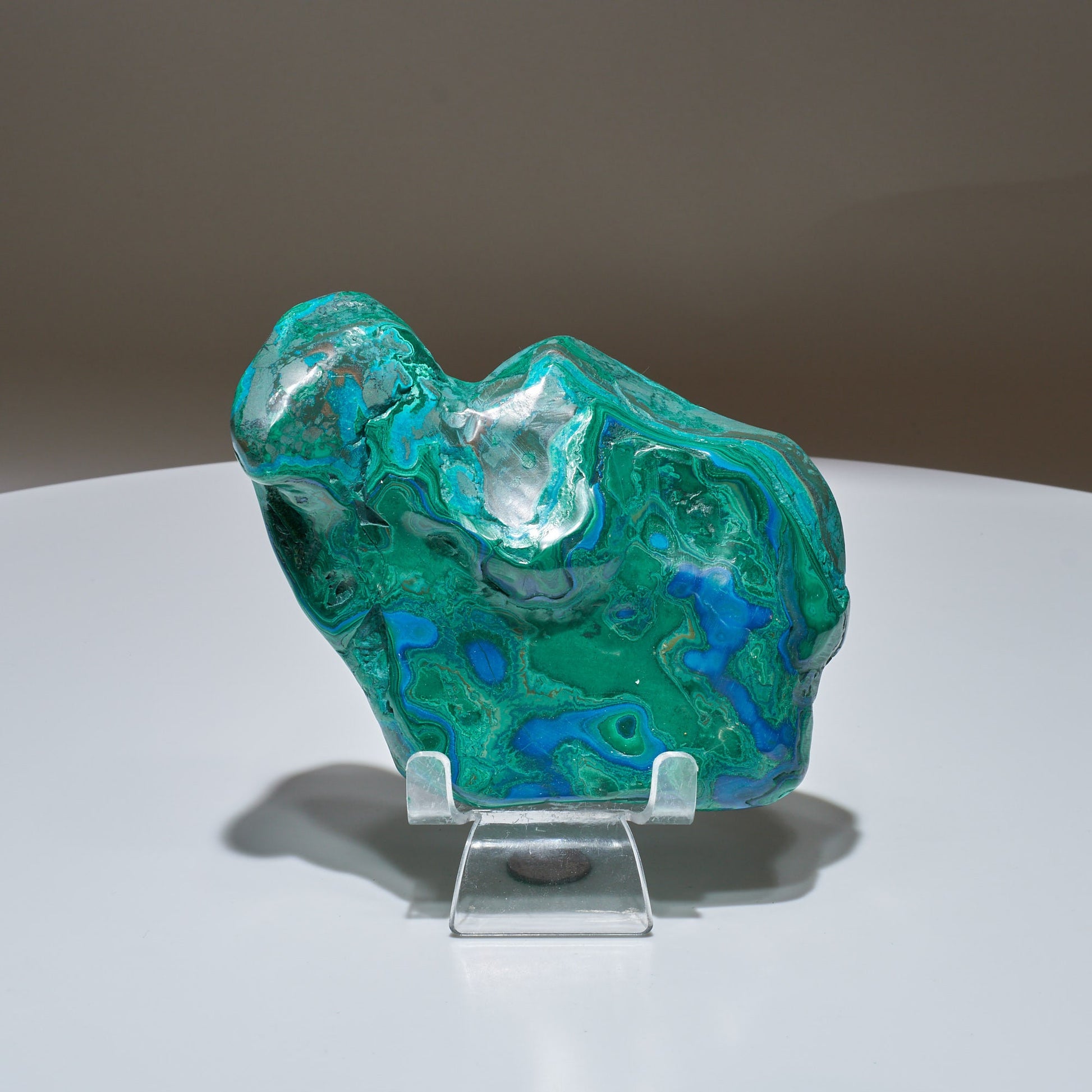 1.39 LB Polished Malachite & Chrysocolla Freeform