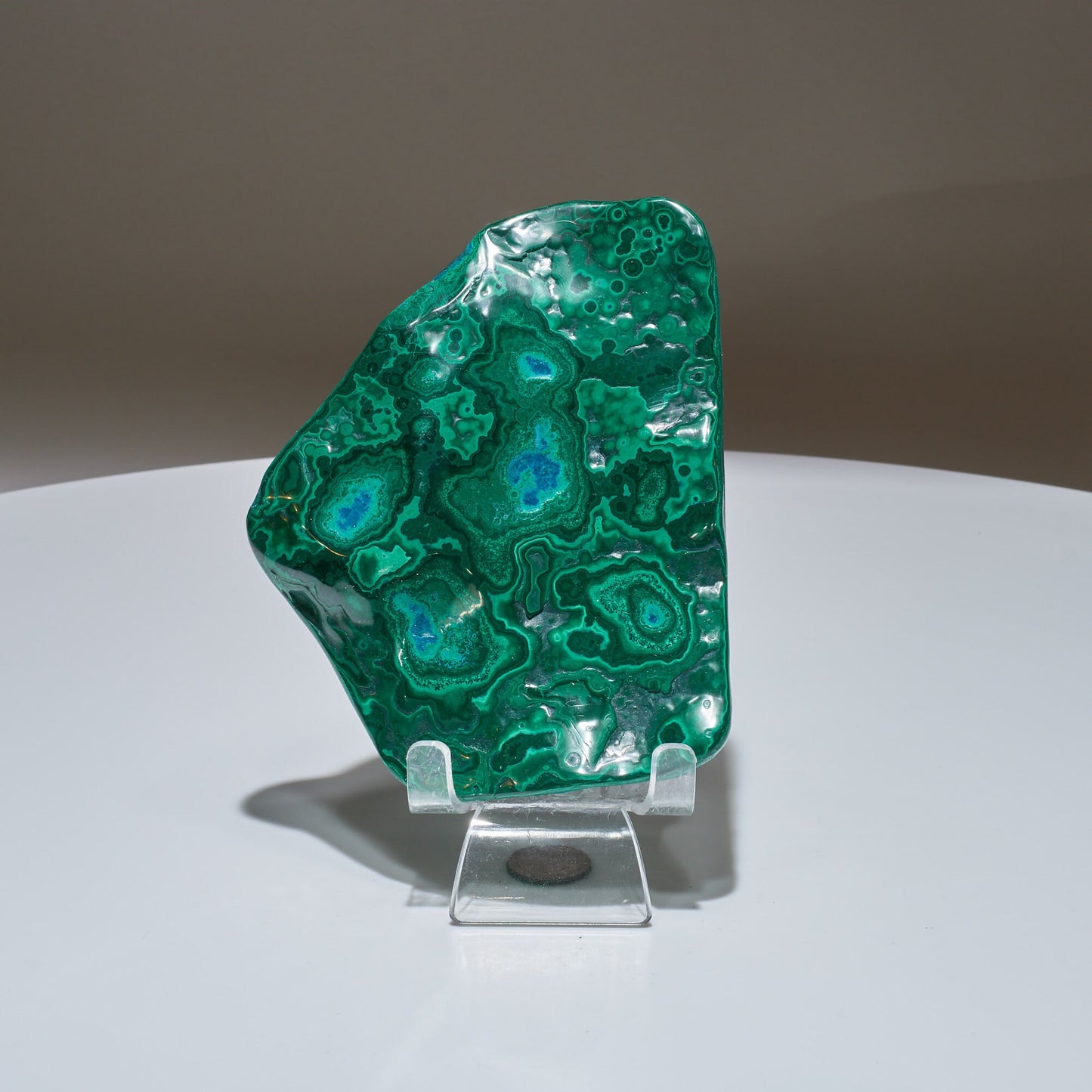 0.76 LB Polished Malachite & Chrysocolla Freeform