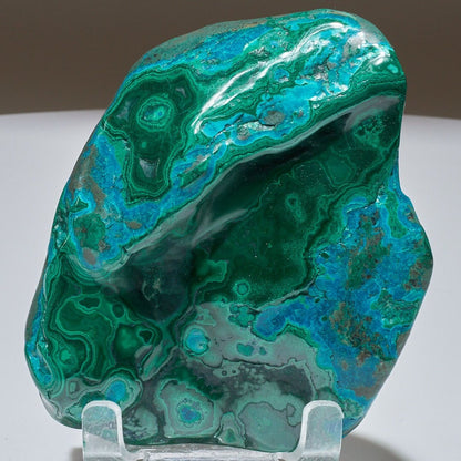 0.77 LB Polished Malachite & Chrysocolla Freeform