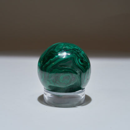 0.76 LB Malachite Geode Sphere