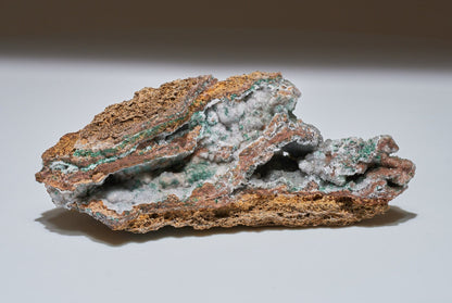 0.37 LB Large Musuem Geode Crystallized Chrysocolla & Malachite Specimen