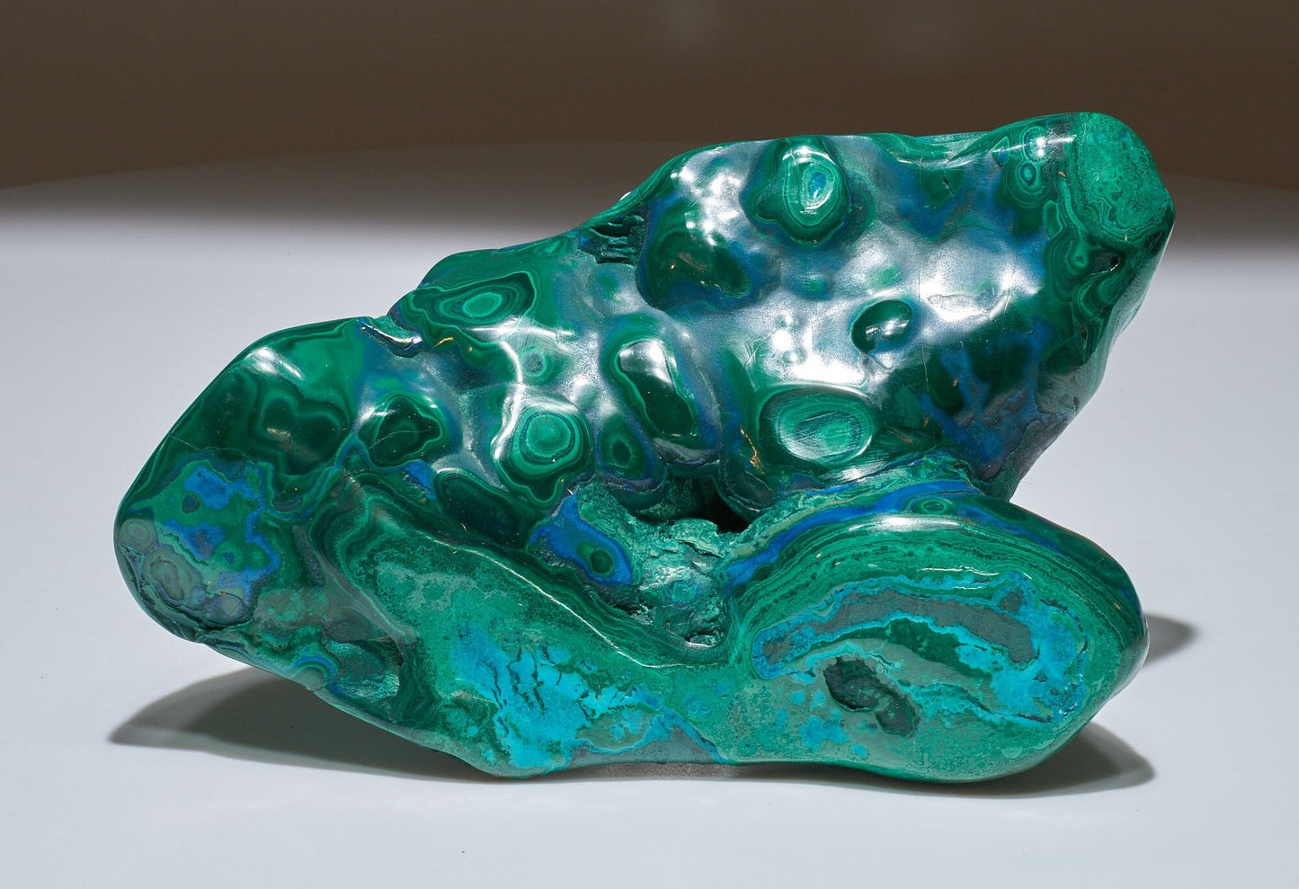 1.87 LB Polished Malachite & Chrysocolla Freeform