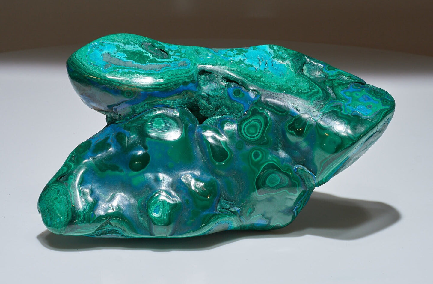 1.87 LB Polished Malachite & Chrysocolla Freeform